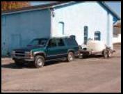 1995 Suburban K2500 6.5 TD Towing Utility Trailer with 550 Gallon Water Tank